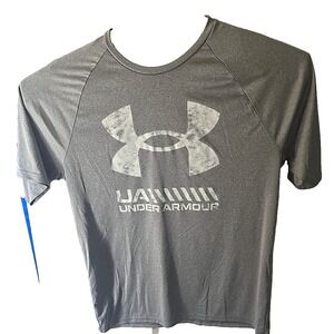 Under Armour XL T-Shirt Men's  Loose Fit Heat Gear  Drifit Training Tee Gray